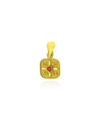 Μενταγιόν Κωνσταντινάτο Anastasios Creations από Ασήμι 925 με Πέτρα Ζιργκόν 039591