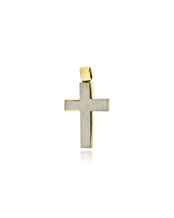 Σταυρός Βάπτισης Val΄Oro για Αγόρι από Λευκό και Κίτρινο Χρυσό Κ14 039725
