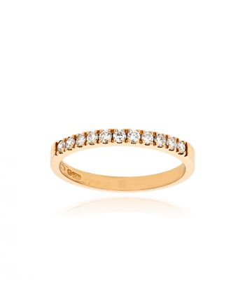 Σειρέ Δαχτυλίδι από Ροζ Χρυσό Κ18 με Διαμάντια 039963