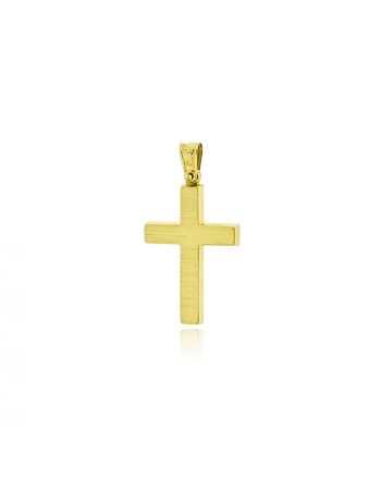 Σταυρός Βάπτισης για Αγόρι από Κίτρινο Χρυσό Κ14 040133