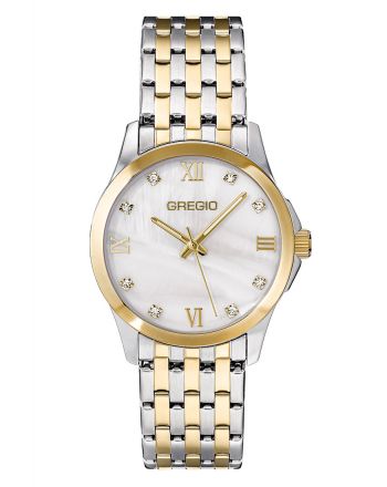 Ρολόι Gregio Noel της Συλλογής Time for Gregio από Ανοξείδωτο Ατσάλι με Πέτρες Ζιργκόν GR350040
