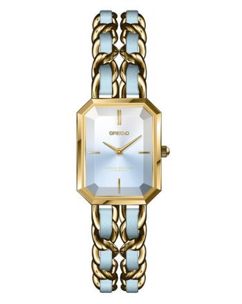 Ρολόι της Συλλογής Vassia Kostara for Gregio από Ανοξείδωτο Ατσάλι και Συνθετικό Δέρμα VK102022