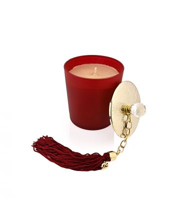 Αρωματικό Κερί με Καπάκι από Μέταλλο και Φούντα 040530
