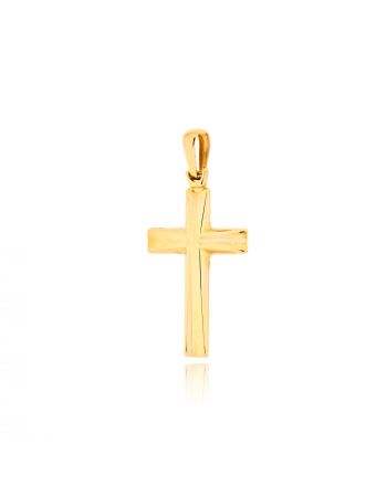 Σταυρός Βάπτισης για Αγόρι Σκέτος από Κίτρινο Χρυσό Κ14 040869
