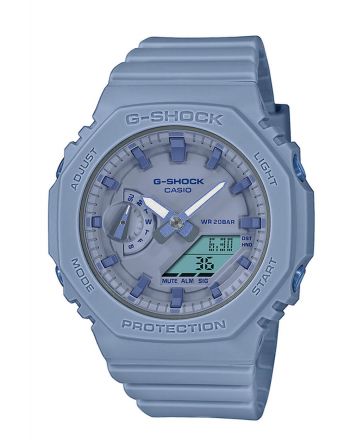 Ρολόι Casio G-Shock Quartz με Γκρι Λουράκι από Καουτσούκ GMA-S2100BA-2A2ER