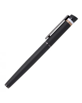 Στυλό Hugo Boss Rollerball Loop Black Iconic με Μαύρο Μελάνι HSG3525A