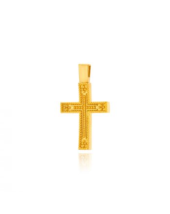 Σταυρός Βάπτισης για Κορίτσι από Κίτρινο Χρυσό Κ14 041193