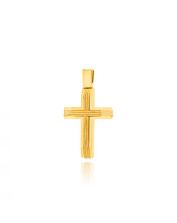 Σταυρός Βάπτισης για Αγόρι από Κίτρινο Χρυσό Κ14 041194