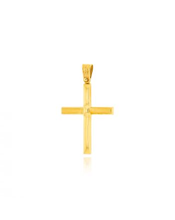Σταυρός Βάπτισης για Αγόρι από Κίτρινο Χρυσό Κ14 041219