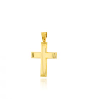 Σταυρός Βάπτισης για Αγόρι από Κίτρινο Χρυσό Κ14 041220