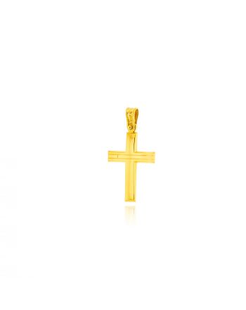 Σταυρός Βάπτισης για Αγόρι από Κίτρινο Χρυσό Κ14 041235