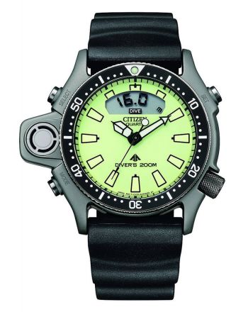 Ανδρικό Ρολόι Citizen Promaster Aqualand Diver΄s με Μαύρο Λουράκι απο Καουτσούκ JP2007-17W