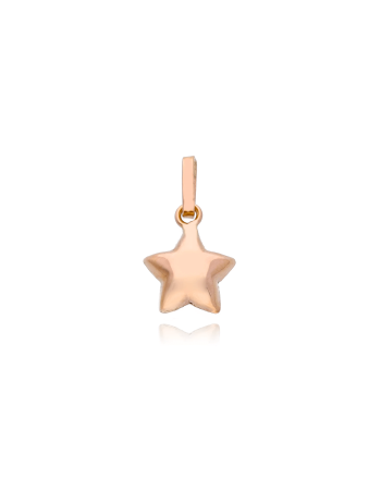 Μενταγιόν Αστέρι από Ροζ Χρυσό Κ18 041726