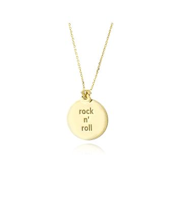 Μενταγιόν Rock n' Roll από Ασήμι 925 με Αλυσίδα - Get Inspired Collection 042073