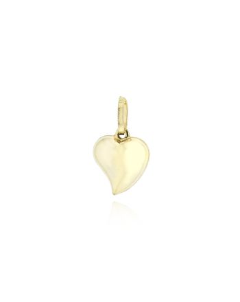 Μενταγιόν Καρδιά από Κίτρινο Χρυσό Κ14 042169