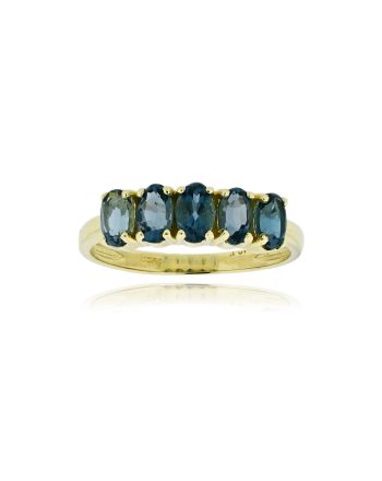 Δαχτυλίδι Σειρέ από Κίτρινο Χρυσό Κ14 με Πέτρες Ζιργκόν 042231