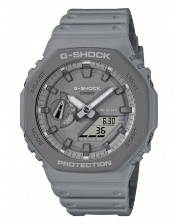 Ρολόι Casio G-Shock Quartz με Γκρι Λουράκι από Καουτσούκ GA-2110ET-8AER