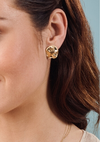 Σκουλαρίκια Gabriela Rigamonti από Κίτρινο Χρυσό 14 Καρατίων