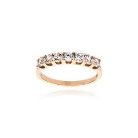 Δαχτυλίδι από Ροζ Χρυσό Κ14 με Πέτρες Ζιργκόν 035996