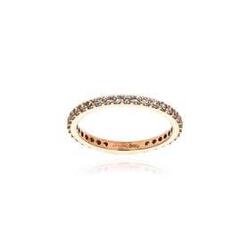 Δαχτυλίδι από Ροζ Χρυσό Κ14 με Πέτρες Ζιργκόν 035999